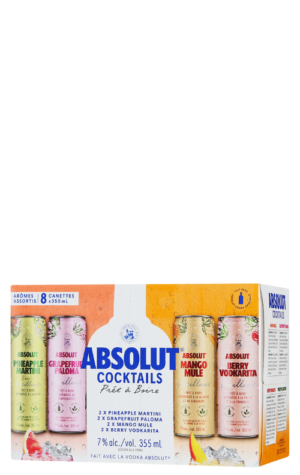 Absolut Cocktails Variety Pack 8x355ml