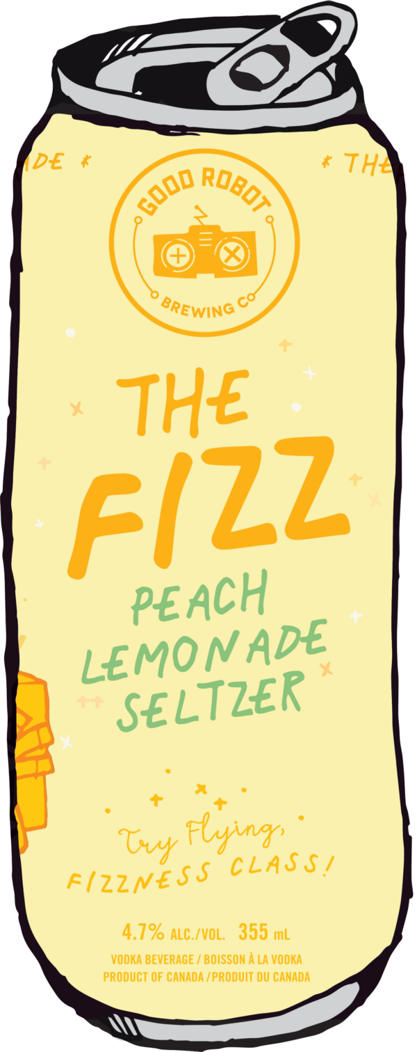 Good Robot The Fizz: Peach Lemonade Seltzer - Image 2